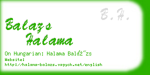 balazs halama business card